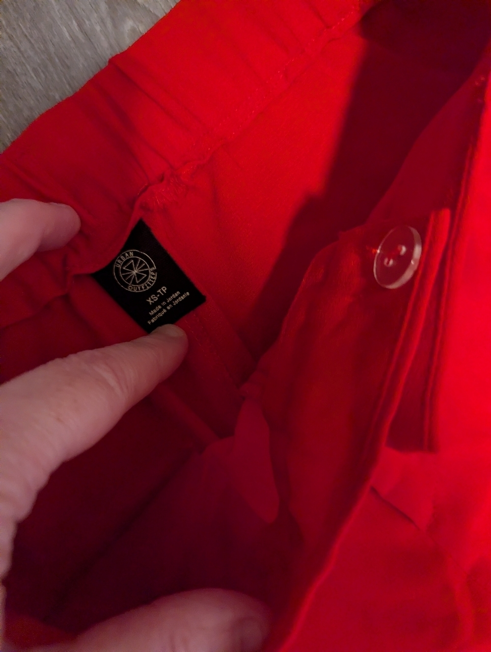 Urban Outfitters,Red Pleated Front Slacks, Size Xs - Picture 4 of 4